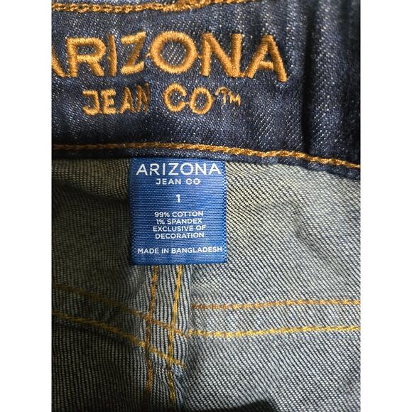 Arizona jean company size 1 junior's denim shorts - Picture 5 of 9